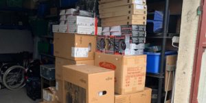 Envoi de matériel informatique par container au Bénin